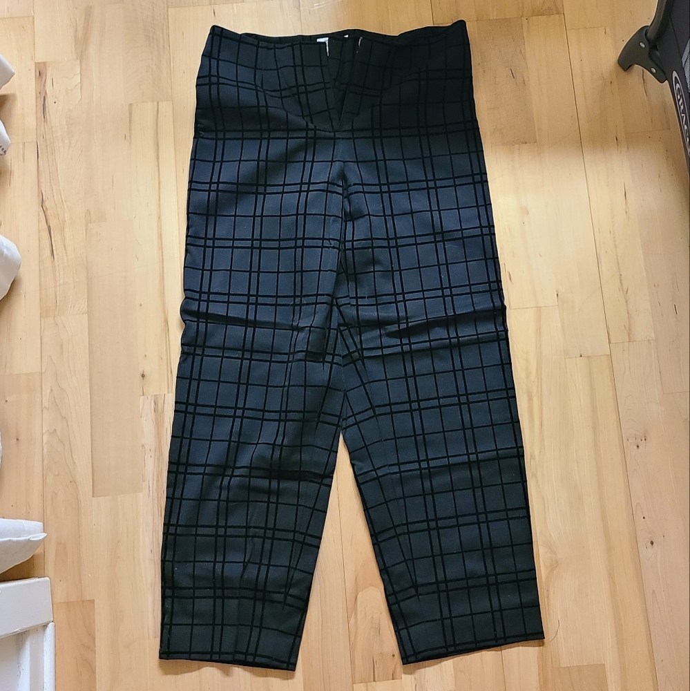 Talbots Petite stretch windowpane trouser pants